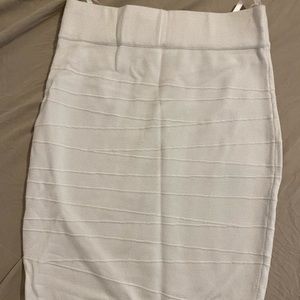 Arden b white body con mini skirt